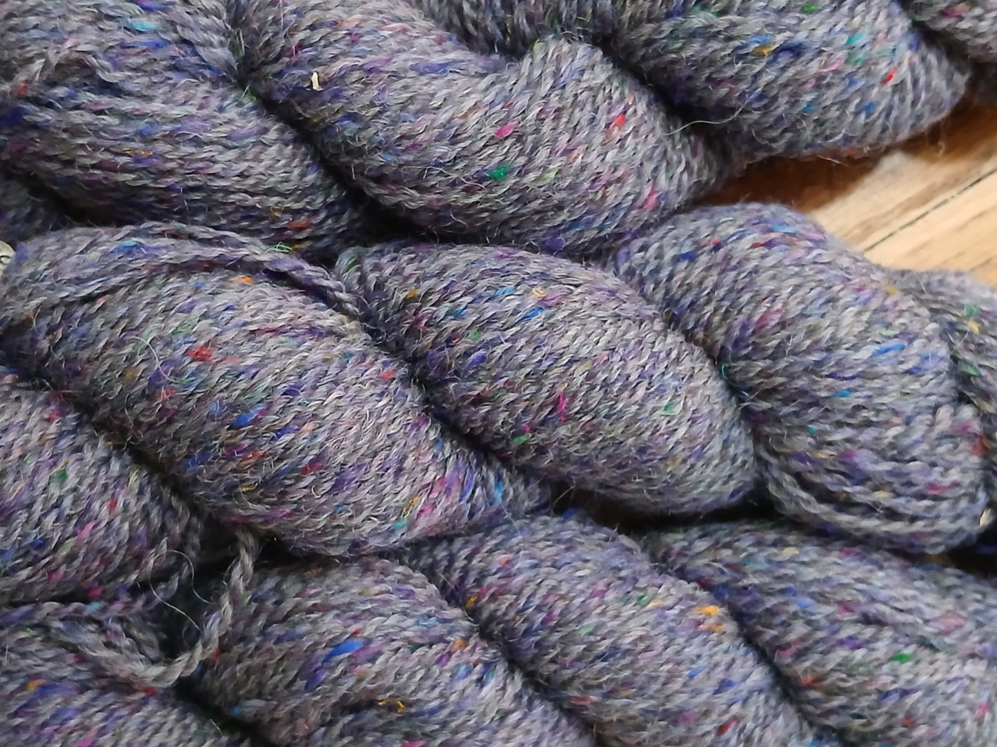 Shetland Yarn with Sari Silk - 4 oz - Pennsylvania