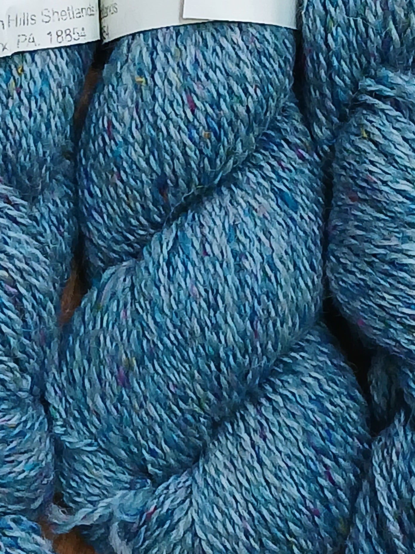 Shetland Yarn with Sari Silk - 4 oz - Pennsylvania