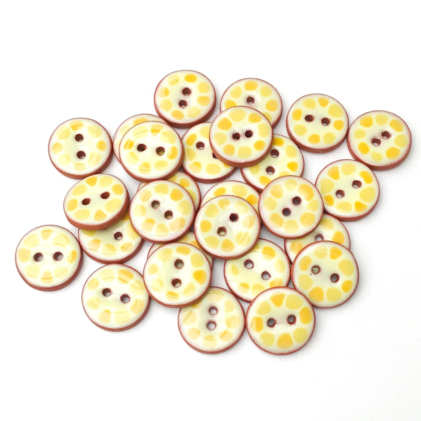 Hand Painted Clay or Porcelain Buttons