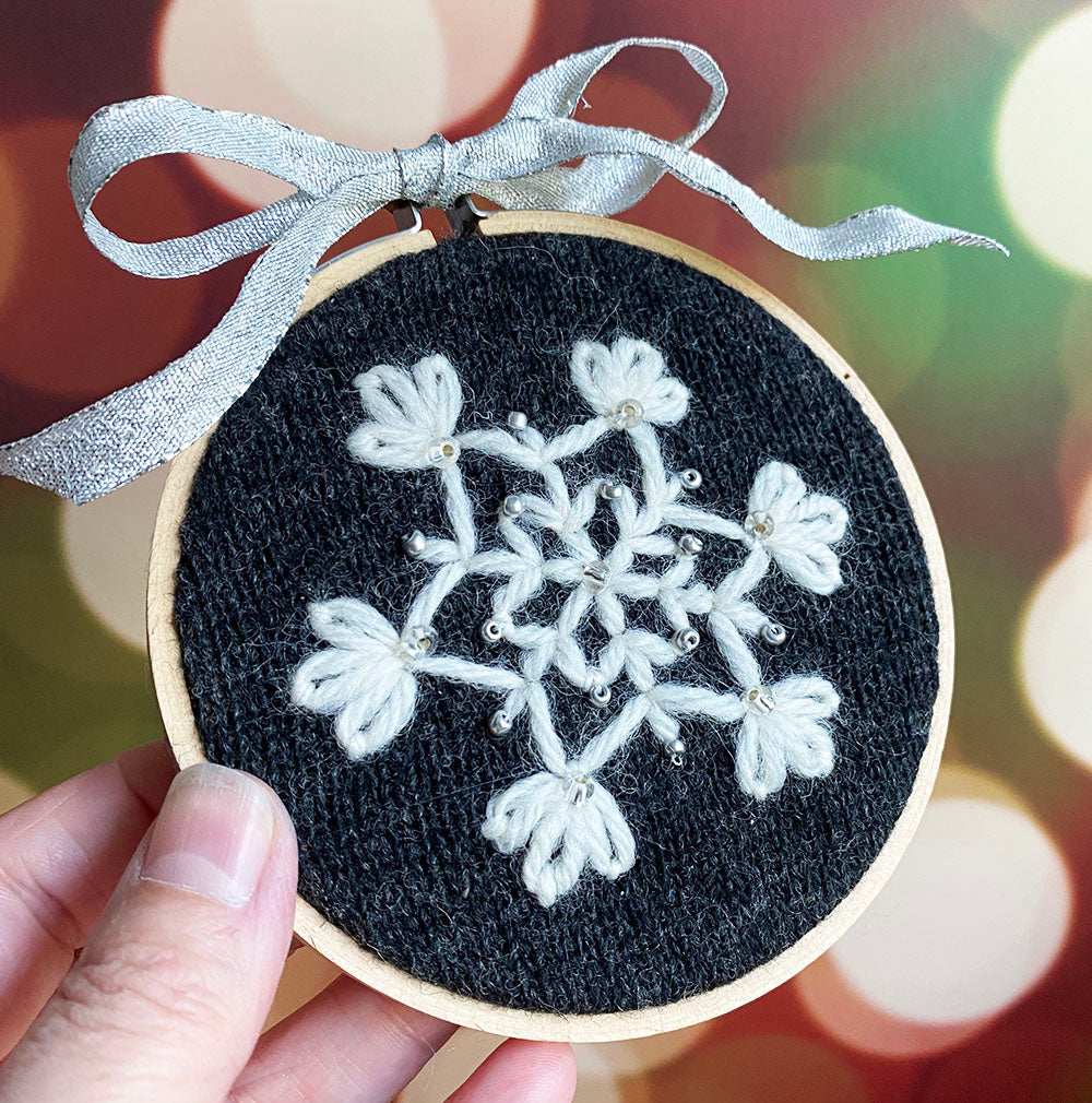 Workshop: Embroidered Knit Ornaments with Beads