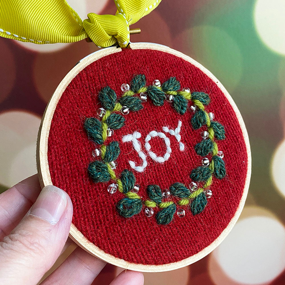 Workshop: Embroidered Knit Ornaments with Beads