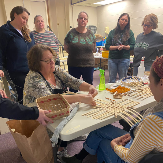 Beginner Basket Weaving Class - Napkin Basket