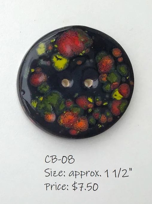 Hand Painted Clay or Porcelain Buttons