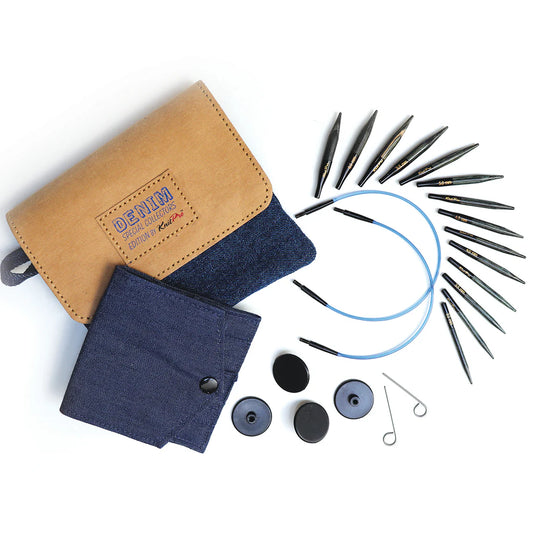 Indigo Wood 2" Mini Interchangeable Needle Set