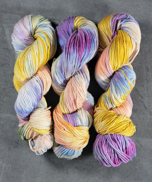 Hand Dyed Merino/Cotton Yarn (NY)/DK