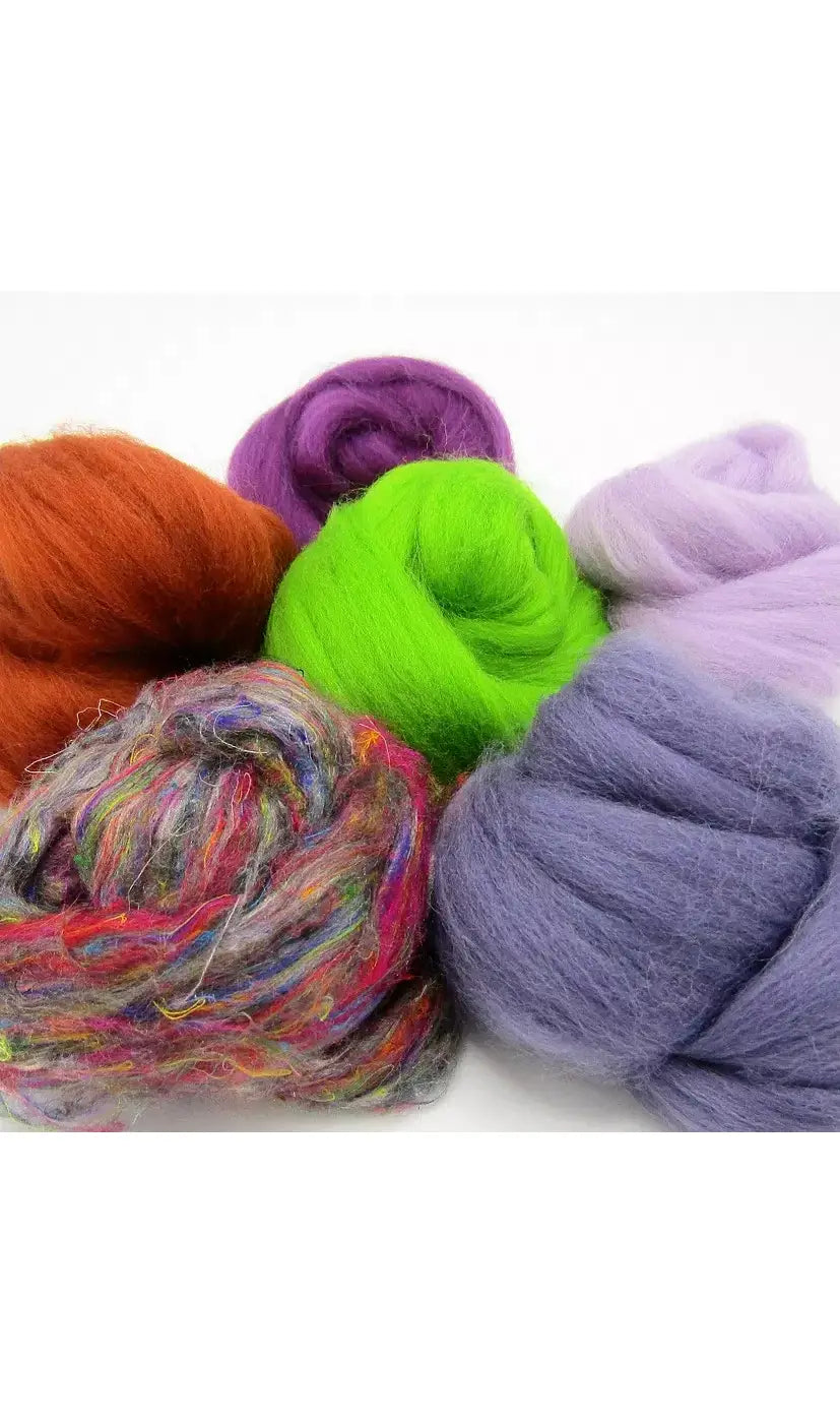 Dyed Merino Wool Roving Bundles