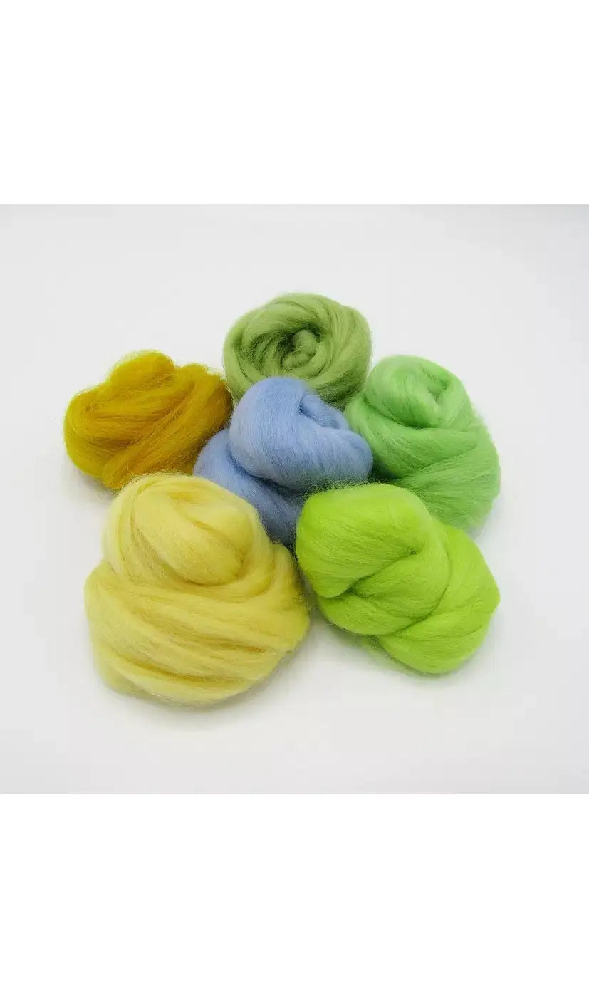 Dyed Merino Wool Roving Bundles