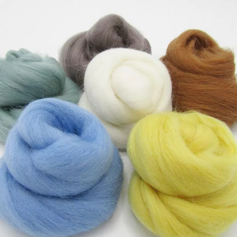 Dyed Merino Wool Roving Bundles