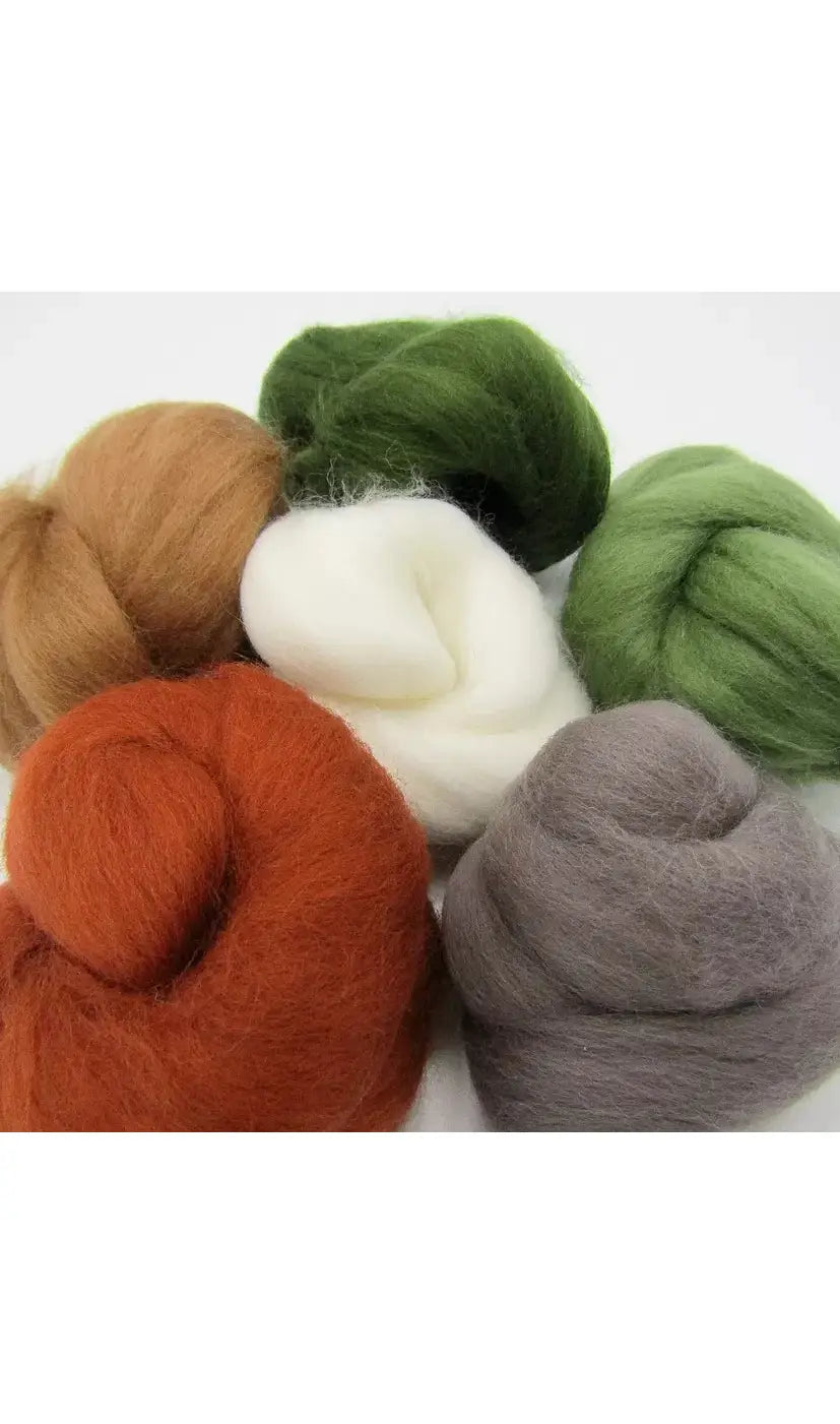 Dyed Merino Wool Roving Bundles