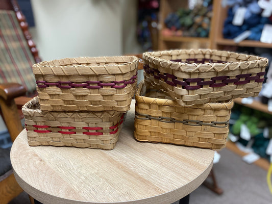 Beginner Basket Weaving Class - Napkin Basket