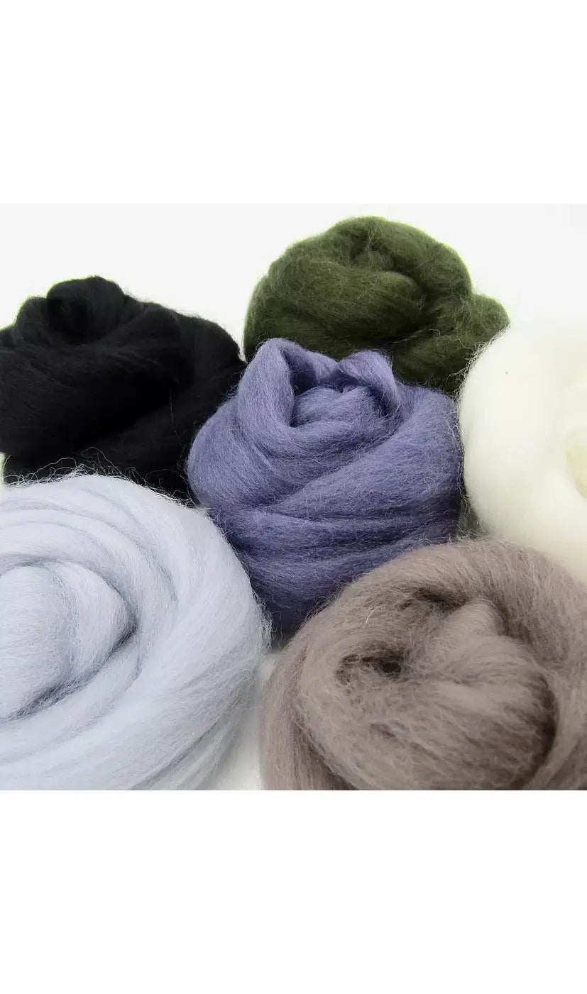 Dyed Merino Wool Roving Bundles