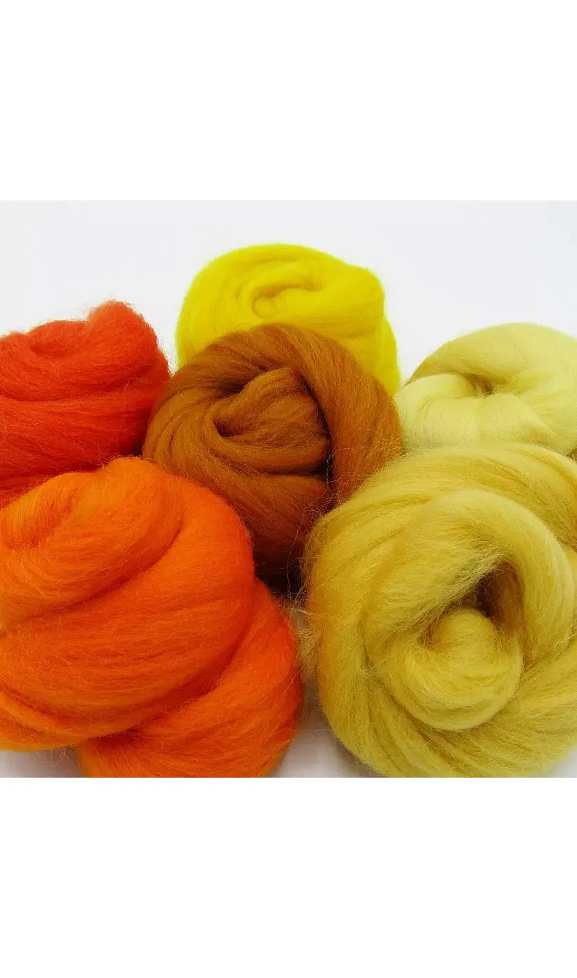 Dyed Merino Wool Roving Bundles